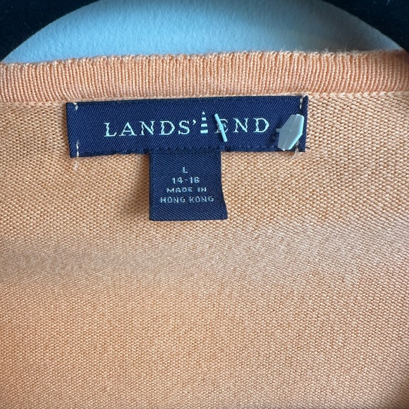 Lands' End Women's NWOT Supima Cotton Cardigan Sweater - Picture 2 of 4